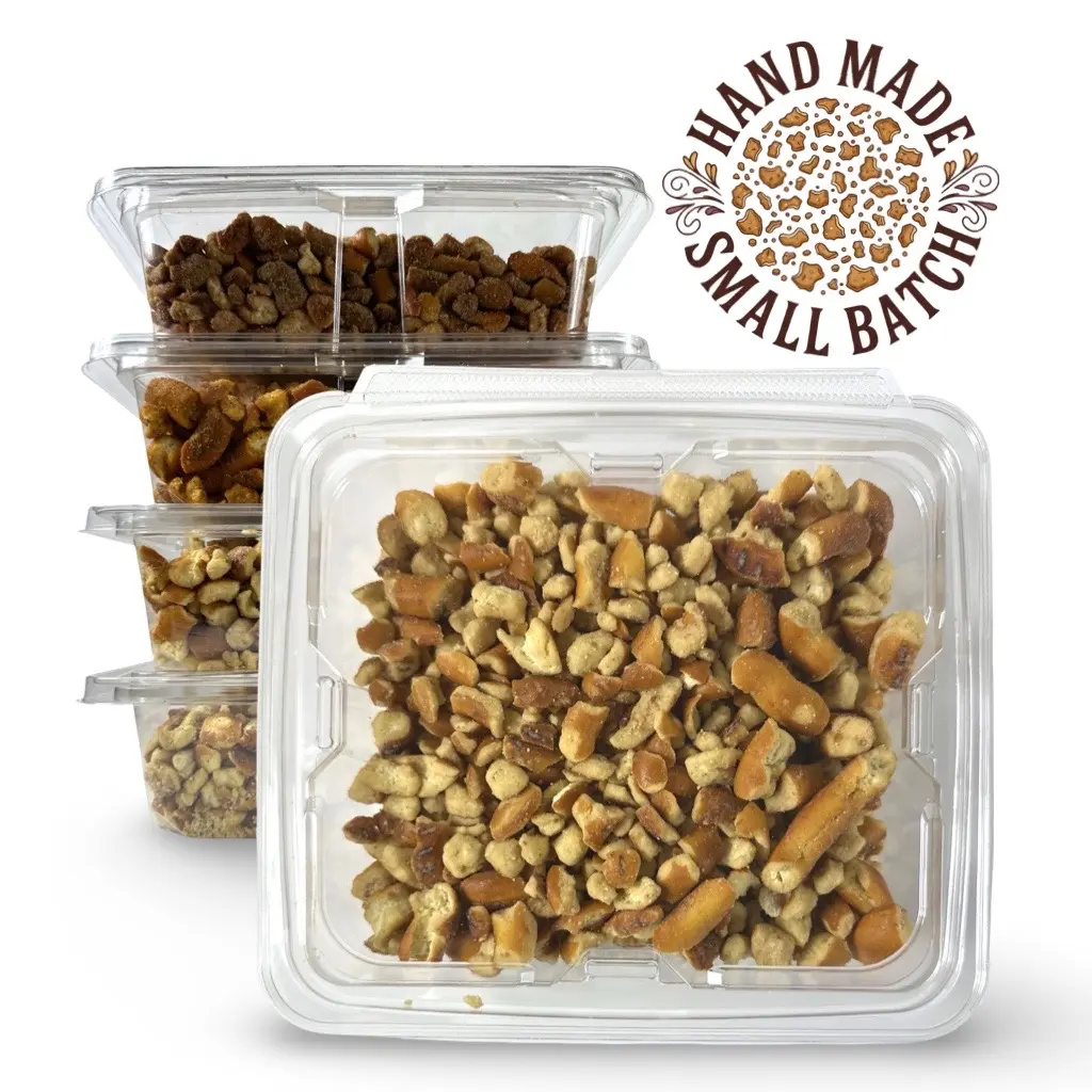 Handmade Limited Batch Pretzel Bits & Pieces 8 Oz Tub, Bold Flavors Handmade Limited Batch Pretzel Bits & Pieces 8 Oz Tub, Bold Flavors