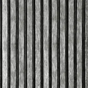 Grey Wood Slat Peel-Stick Wallpaper (17.3 in × 160 in), Waterproof Self-Adhesive Vinyl for Modern Bedroom Accent Walls