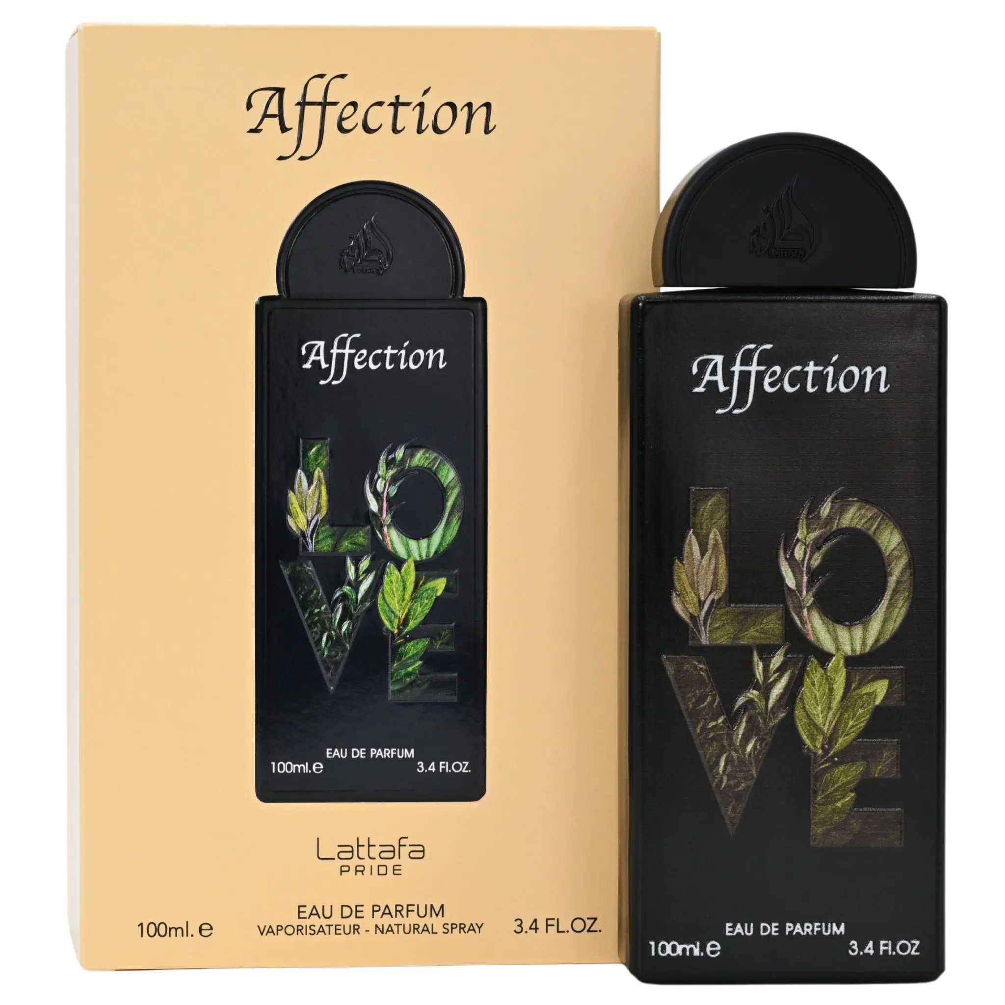 Lattafa Pride Affection EDP, Unisex Aromatic Fruity Fragrance with Notes of Pistachio, Hazelnut & Jasmine, Long-Lasting Vanilla Scent, 3.4 fl oz, Floral Fragrance Blend, Vanilla Scents, Hazelnut Top, Rich Vanilla Unisex Fragrance