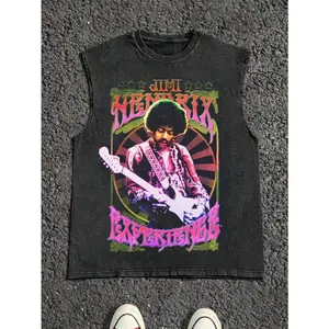 Men's Casual Crew Neck Sleeveless Vest, 100% Cotton Material, Perfect For Summer Vacations, Features A Fun Graphic Print, Y2K Street Style, A Great Gift For Boyfriends And Husbands.