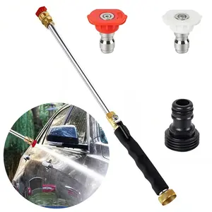 Jet Nozzle Power Washer for Garden Hose, Includes 2 High-Pressure Nozzles and Quick Connectors | Hydro Jet High Pressure Washer Tools for Car Wash, Patio, Driveway & Outdoor Cleaning