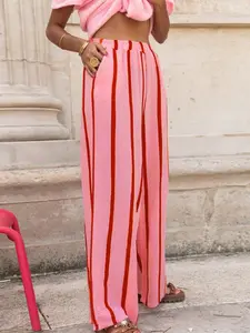 Women's gothic print athletic pants with an elastic drawstring waistband, loose fit, stylish, comfortable, and casual, suitable for everyday wear and exercise. Campus style.