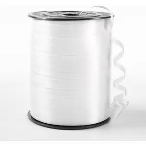 White Curling Ribbon, 500 Yard Christmas Curling Ribbons for  Wrapping, Balloon String for Balloons Curly Ribbon,  Bow Ribbons for  Shower, Florist Flower Party Decorations