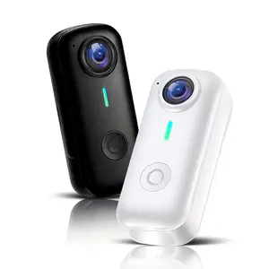 1080P Thumb Action Camera, Wearable Pocket Vlogging Camera with Magnetic Lanyard, Mini Body Camera, WiFi Connectivity, POV Camera
