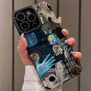 Ultra-Thin Shockproof Protective Phone Case Cover for iPhone 17/16/15/14/13/12/11/plus/pro Max, Medical & Brain Imaging Design, Dust-Proof, Perfect Gift, Accessories