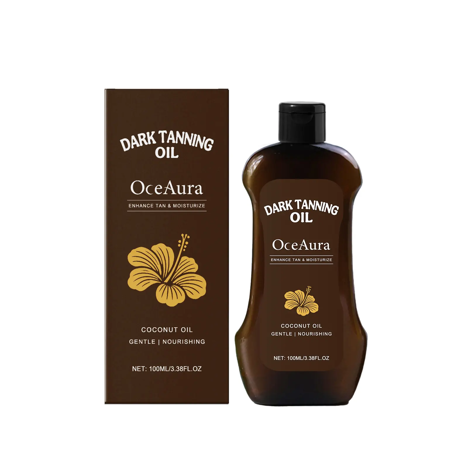 Body Tanning & Moisturizing Oil: Hydrates and Nourishes the Skin to Create a Natural, Sun-Kissed Glow. Skincare Oil, 100 mL / 3.38 fl. oz.