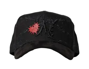 BARBAS HATS X WILITO HEARTBREAKER BLACK SNAPBACK HAT ONLY! BARHEART BLKRD