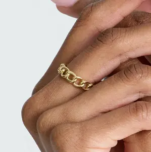 EVRY JEWELS Women's Gold or Silver Plated Waterproof Bad B Ring, Fashion Rings for Women, Gold Statement Design, Fashion Rings Women, Gold Statement Rings