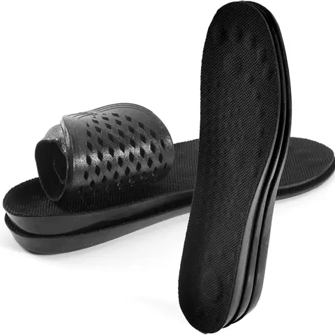 Unisex 3-Pair Shock Absorbing Sport Shoe Insoles - Soft Cushioned, Breathable, Elastic, Adjustable, Deodorant - Universal Cut Replacement Pads for Running, Foot Pain Relief, Office-Stand Ease, Shock Absorbing Insoles