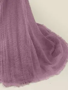 Crinkle Cotton Scarf | Light Lavender - Soft and Breathable Design