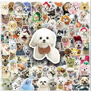 [Random 5pcs] Cute Cat Dog Cartoon Stickers