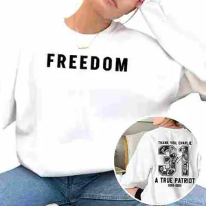 [ UNISEX SHIRT ] Freedom Herro Sweatshirt, True Patriot Graphic Tee, Rest In Peace Thank you Patriotic Tee, Justice Shirt, Political Shirt, Memorial American flag Shirt - Trending - TShirt, Sweatshirt Great American Patriotic Memorial Tribute