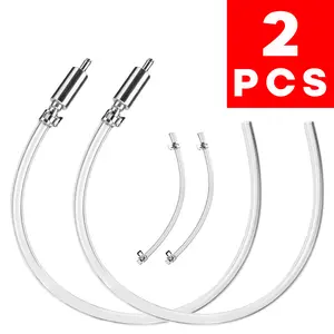 2PCS Brake Bleeder Hose, One Way Check Valve Tube Bleeding Tool Kit for Car Motorcyle Clutch, Upgraded Universal Brake Fluid Bleeder Kit for Hydraulic Brake System, Soft Tube with Metal Clips