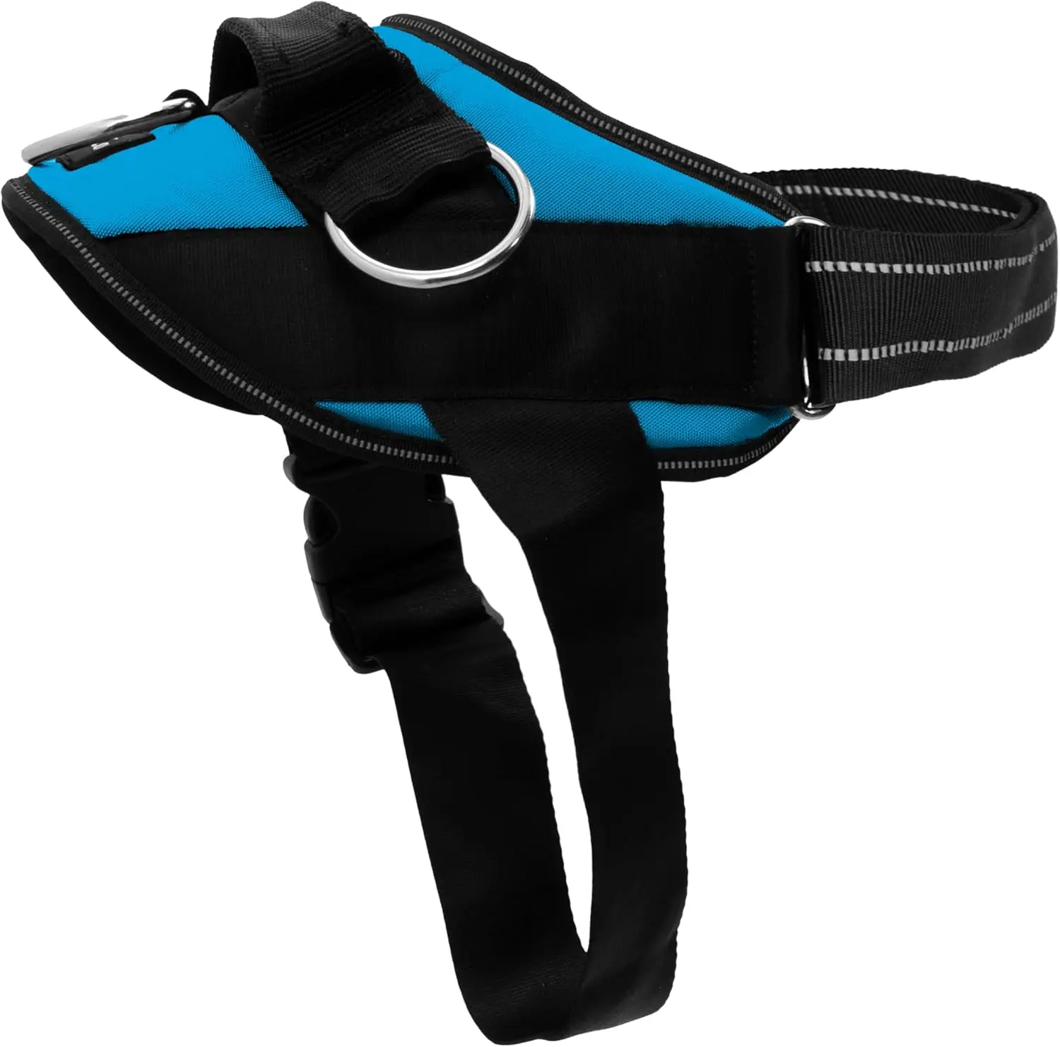 Essential Dog Harness, No-Pull Pet Vest with 3 Leash Clips, No Choke, Reflective, Adjustable and Padded, for Easy Walking and Training for Small, Medium and Large Dogs (Oceanic Blue, S)