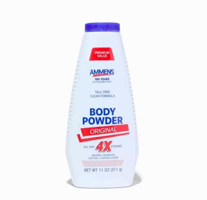 Ammens Original Body Powder - Talc Free Body Powder with Naturally Derived Cornstarch - Free from Dye and Parabens - Soothes Itchy Skin - 11 oz