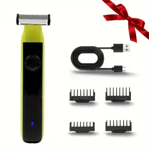 Witzio 40-Degree Hybrid Face + Body Trimmer, Electric Beard Trimmer, Shaver & Body Groomer, featuring 40-degree blade skin-following technology, 4 adjustable comb attachments, compact and portable for travel. Smooth