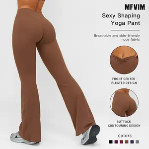 High Waisted Leggings with Butt Lift MFVIM - Workout Running Tights for Women Quick Dry Fabric Slim Fit Activewear Outerwear
