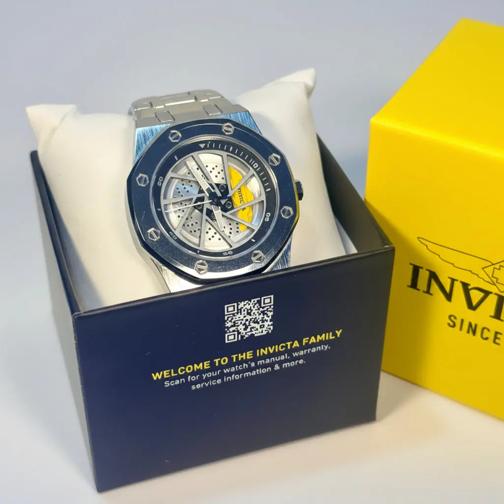 69487 Invicta Speedway Rim Mens Watch Stainless Steel 42mm Case Model