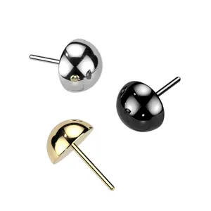20G/18G/16G Dome Top Threadless Flat Back Studs • Push Pin Labret • Flat Back Earring • Tragus Stud • Flat Back Nose Stud • Helix Stud • Cartilage Stud • Threadless Nose Stud • Ball Stud • Implant Grade Titanium • Nose Stud