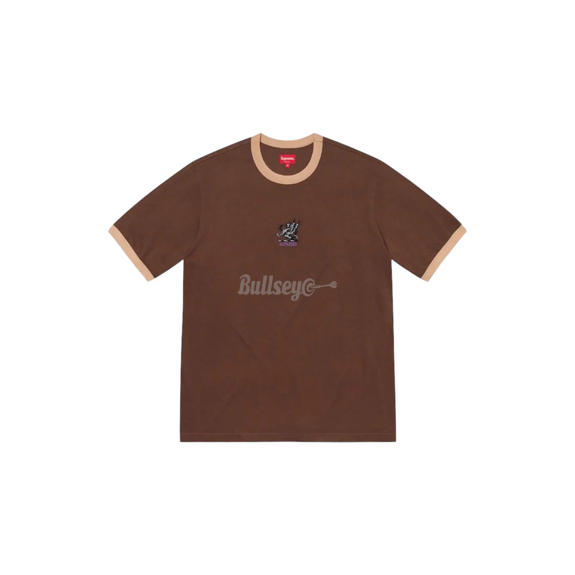 Supreme Dragon Ringer Brown T-Shirt