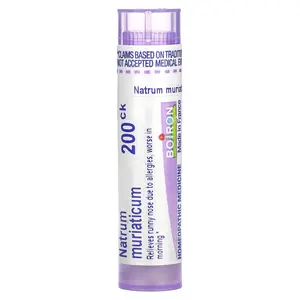 Boiron Natrum Muriaticum, 200CK, Allergy Relief, Approx 80 Pellets | HSA/FSA Eligible