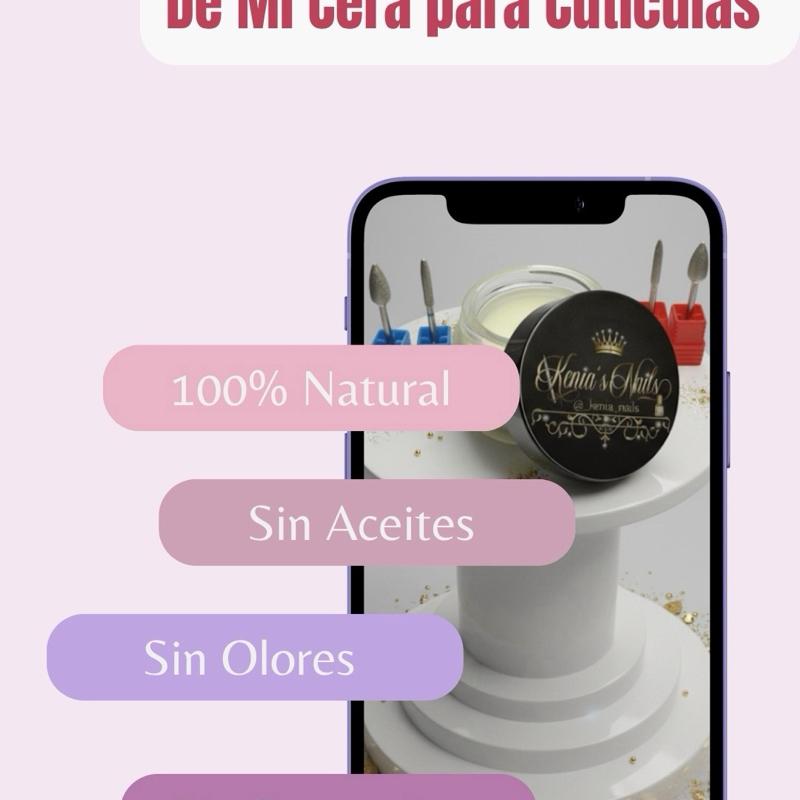 Kenia's Nails Manicure and Pedicure Cuticle Kit with Hydrating Wax 1 oz, Includes 4 Drill Bits, Red & Blue Kits for Dry Nails