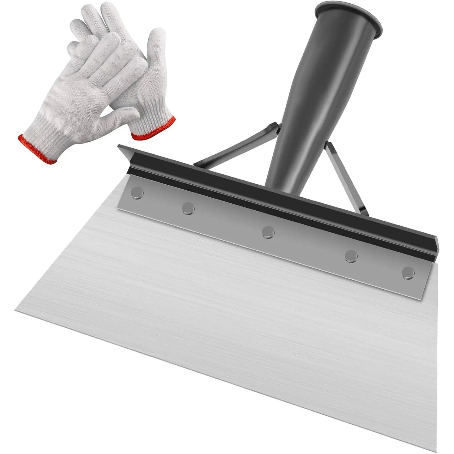 Heavy-Duty Stainless Steel Outdoor Garden Shovel - Multifunctional, Multi-Size (27cm, 30cm), Adjustable & Fixed with a Twist of a Screw, for Weed Removal, Moss & Ice Floor Cleaning, Adjustable And Fixed With A Twist Of A Screw