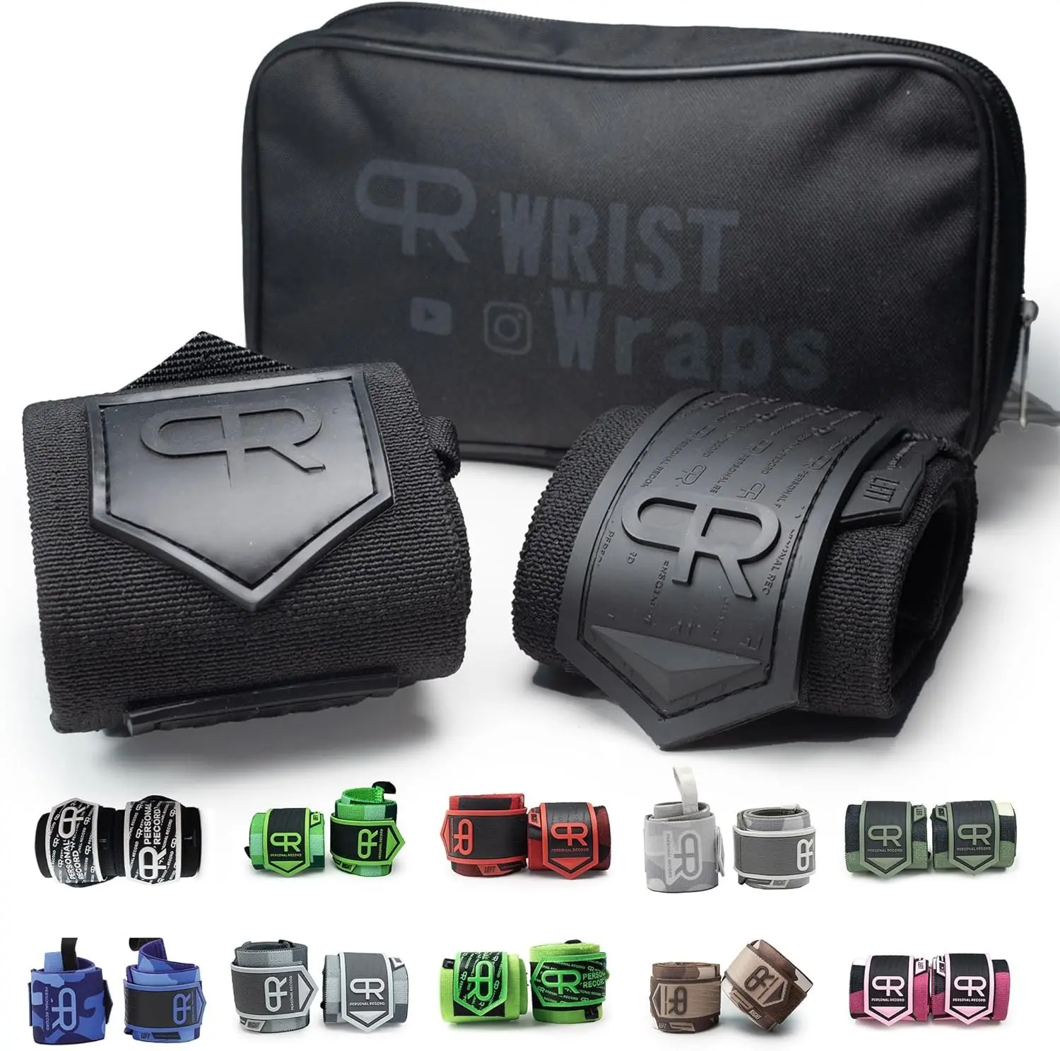 Heavy Duty emium Wrist Wraps, More Elasticity, Reinforced Stitching, Extra Wide Strap,  Thumb Loop, Larry Wheels Weightlifting Wraps
