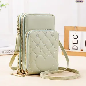 Women's Crossbody Phone Bag - Small Mini Purse with Multiple Zipper Pockets, Lightweight Compact Bag for Shopping, Travel, Everyday Use, Crossbody Bags For Women, Purses Crossbody Bag