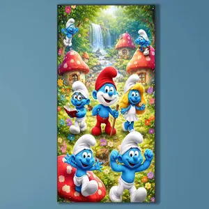 5D DIY Full Drill Diamond Painting - Blue Little Man. Mosaic Canvas DIY Wall Art, Home Wall Decoration.