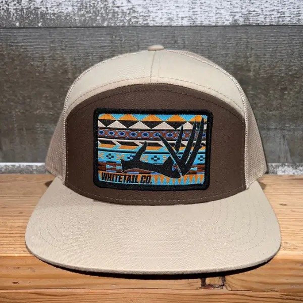 Whitetail Co. Richardson 7 Panel Western Buck, Deer Patch Mesh Snapback Cap, Outdoor Hunting Baseball Hat, Trendy Camo Hat 2026, Western Tactical Streetwear Gift