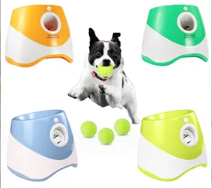 Durable Electric Interactive Throwing Training Dog Fetch Toy Thrower Machine Mini Tennis Automatic Dog Ball Launcher