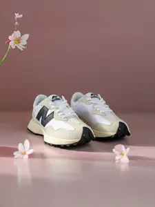 327 Retro Running Shoes for Men and Women, Soft Sole Comfortable Casual Sneakers, Square Toe Patchwork Design, All-Season Wear