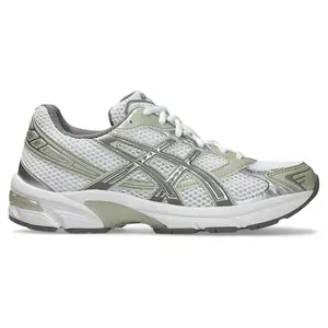 ASICS Gel-1130 Women's Running Shoes in White/Dried Leaf Green, Chunky Fashion Athletic Sneakers for Walking 1202A164-124, Women's Sneakers, Sneakers For Women