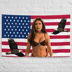 Salma Hayek Flag/Tapestry~Wall decor~Fan art