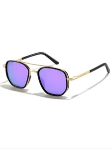 Unisex Simple Style Geometric Frame Sunglasses, Trendy Casual Sunglasses for Everyday Use, Fashion Accessories for Outdoor Activities, Trendy Beach Eyewear