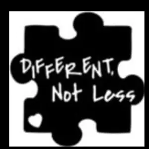 autism puzzle piece different not less quote vinyl decal sticker 5"