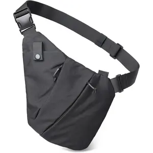 Tactical Crossbody Sling Bag,Concealed Carry Bag for Men Women,Anti Theft Crossbody Bags, CCW Bags EDC Carry Adjustable Strap Satchel