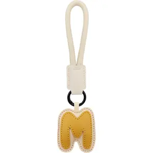 Household daily necessities Elechobby Initial Keychain,26 Leather Alphabet Letters keychain For Women Handbag Charm Gift for Sister Besties