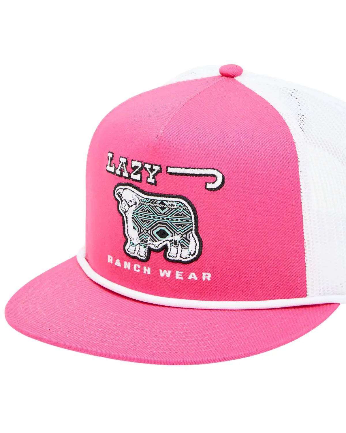 Lazy J Ranch Wear Women's Women'S Afterglow Ball Cap - Pinkwht4-Aftr-Wht