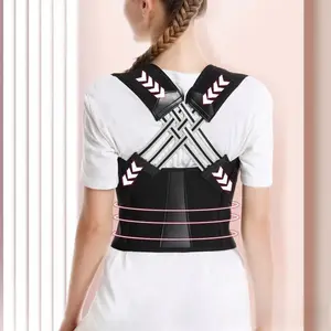 Fitness heavy shoulder straps, male and female posture correctors, bench press, shoulder training straps, weightlifting, straight back support straps, chest extension, open shoulder support straps, weighted vest Healthcare 40-50Kg（M)Thick Black