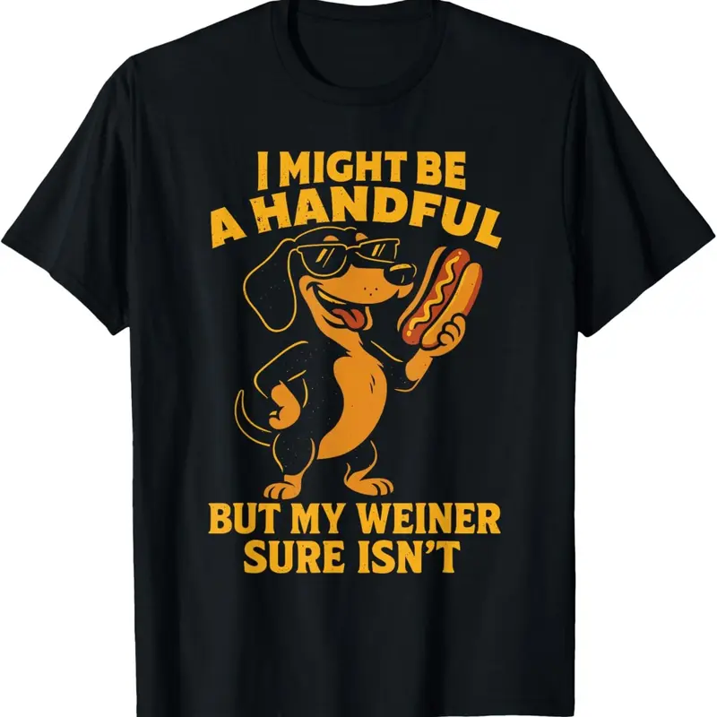 Menswear Unisex Short-Sleeve Cotton T-Shirt - Casual, Crude, Cringey, Inappropriate Humor, Funny Embarrassing Design, Outdoor-Friendly Fabric