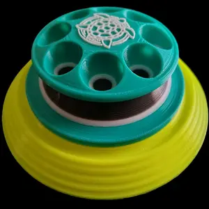 The SandTurtle Ergonomic Sanding Block With 6" Hook and Loop Backer - Mint Gray Yellow