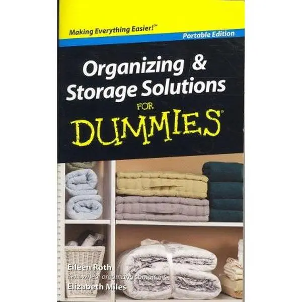 USED Book - Organizing and Storage Solutions For Dummies by Eileen Roth (Paperback) - english