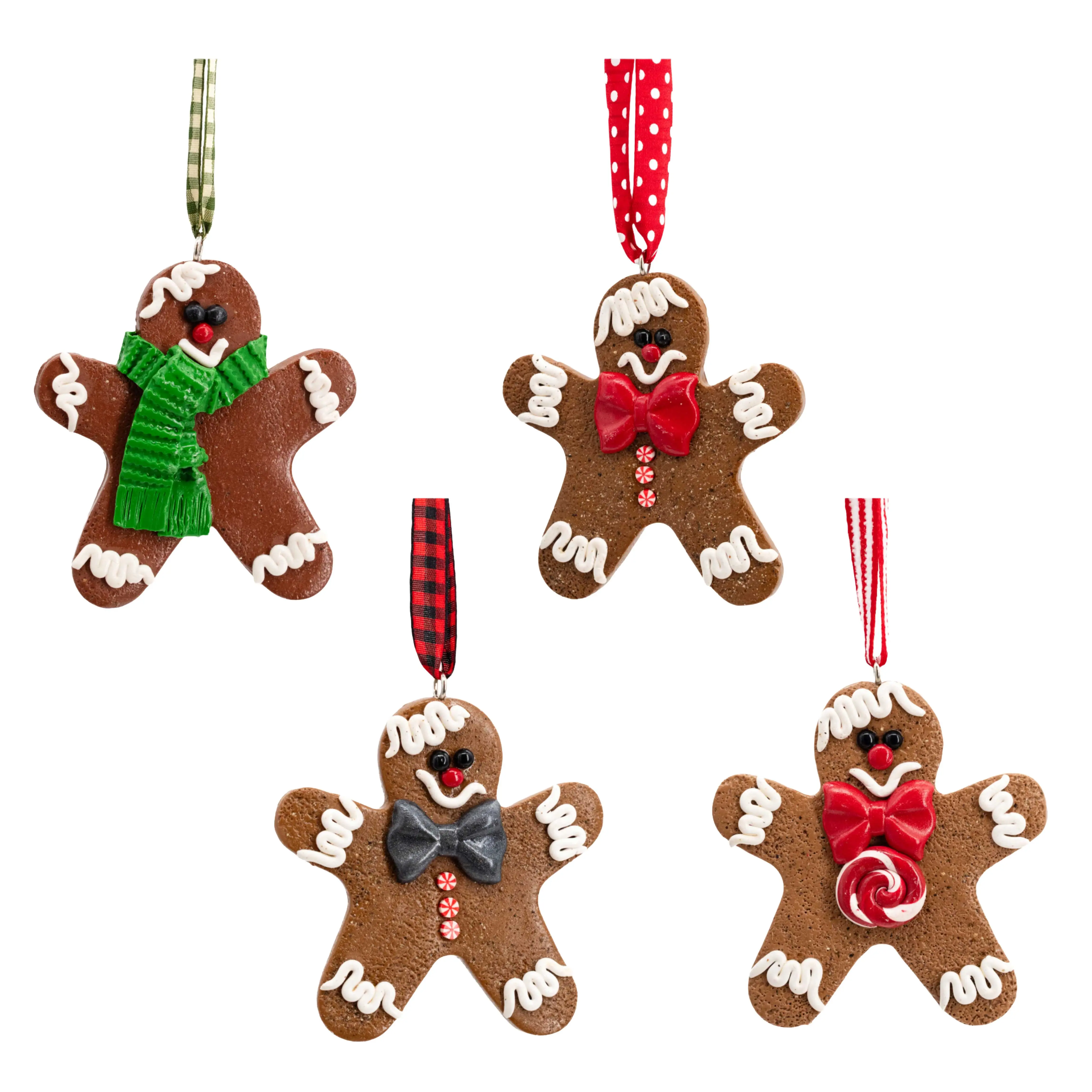 Gingerbread Ornaments | Multiple Designs | Clay Art Originals