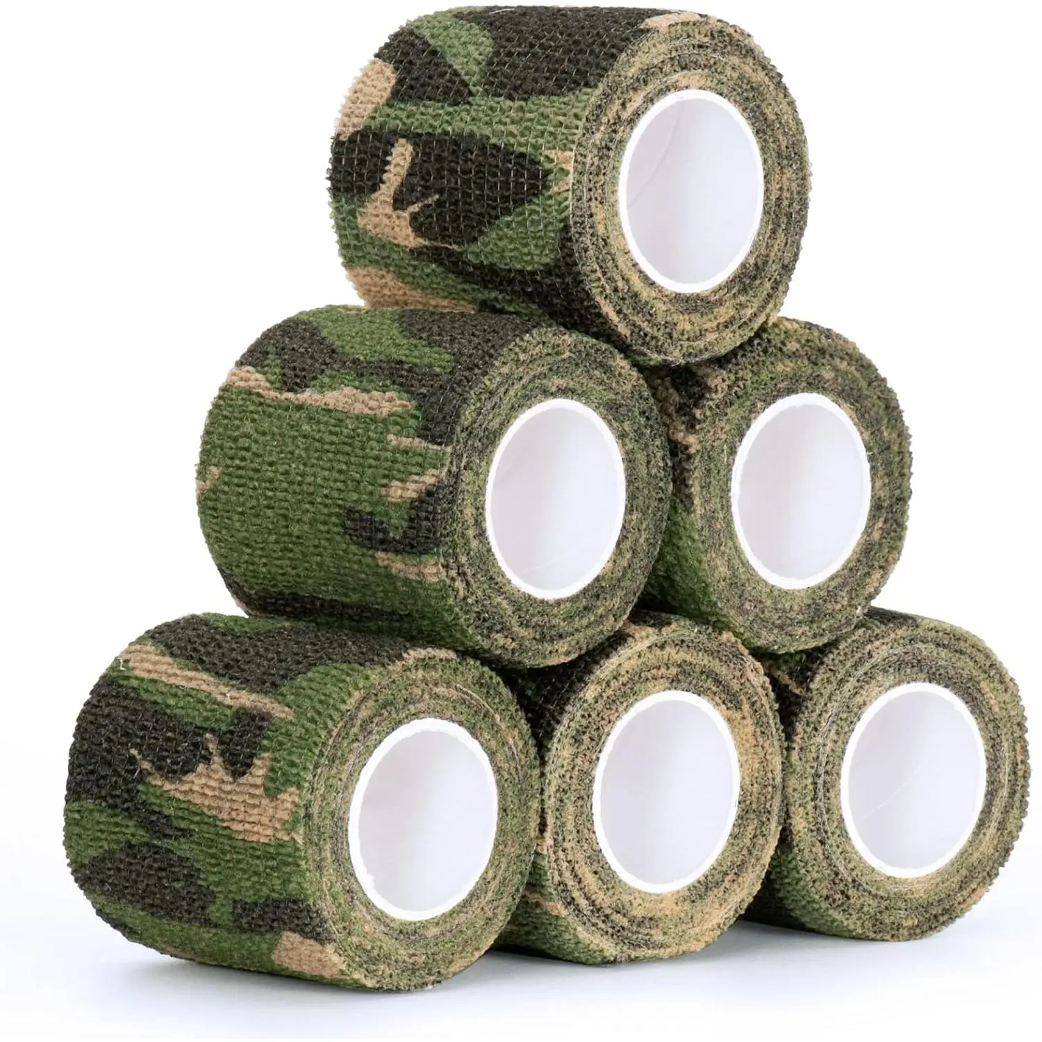Swiilpo Self-Adhesive Non-Woven Camouflage Tape Wrap - Protective, Form-Fitting, Stretch Bandage for Outdoor Camping, Tactical Equipment By Traiisutor
