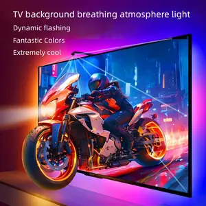Smart TV Sync LED Backlight Strip, Music Synchronization, Multiple Scene Modes, USB Powered for Tvs, Computers, Game Rooms