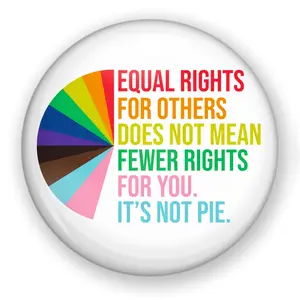 Equal Rights Pride Pin Button, LGBTQ Pride Pin Buttons - Fashion Accessories Pins, Gifts for Him & Her