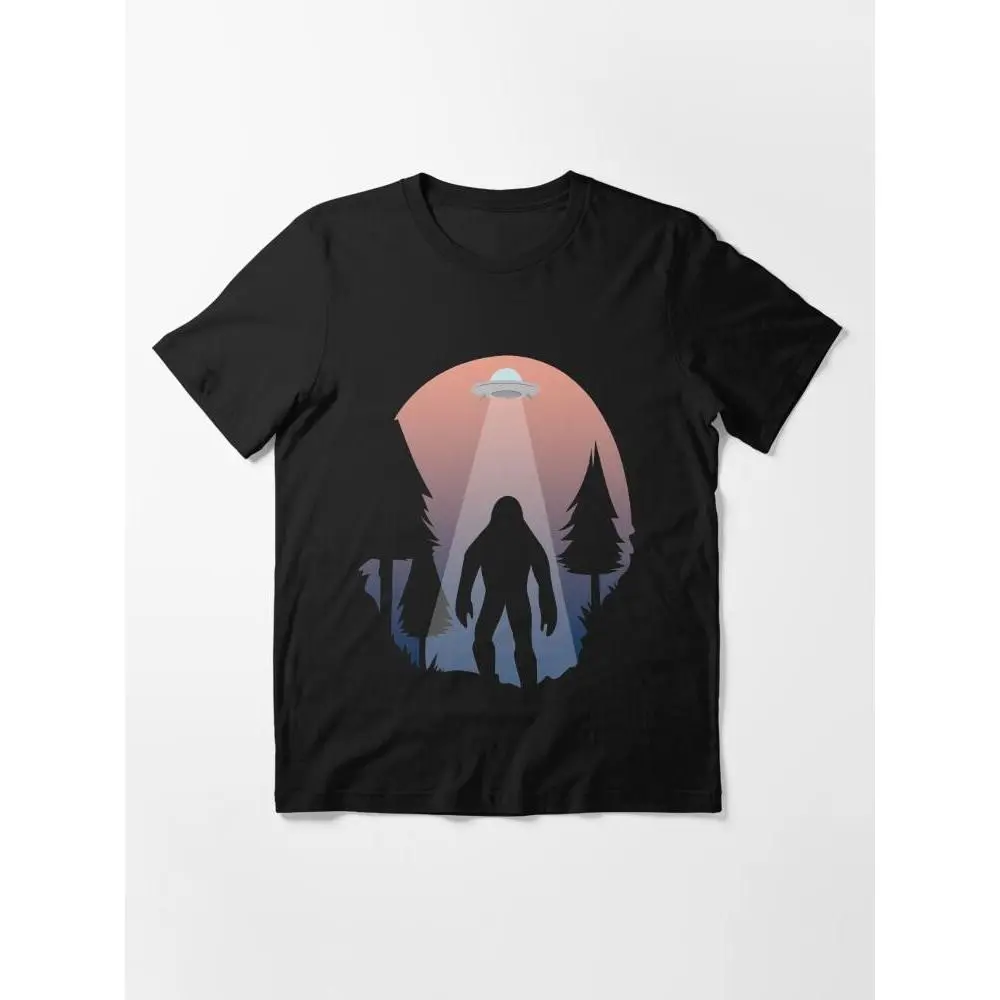 Bigfoot UFO Abduction Graphic Tee Essential T-Shirt