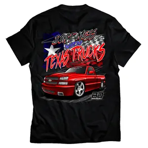Don't Mess with Texas Trucks Boost 2 Side T-shirt, Gift, Graphic Tee Breathable Relaxed Fit